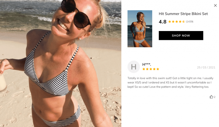 Real customer review cupshe 3