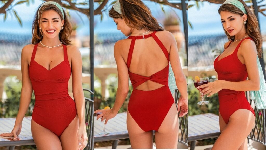 Sultry Scarlet Tummy Control One-Piece Swimsuit
