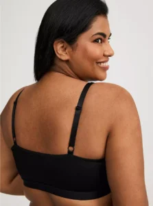 Torrid plus size plunge bralette detail shot