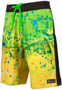 S A Company Men’s 4-Way Stretch Board Shorts – Quick-Dry Flexible Swim and Beach Shorts