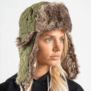 S A Company Trapper Hat Snow Camo front view