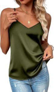 Zeagoo Silk Satin Tank Top