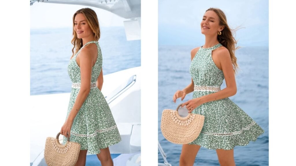 Cupshe Sharp & Sweet Floral Mini Dress front view