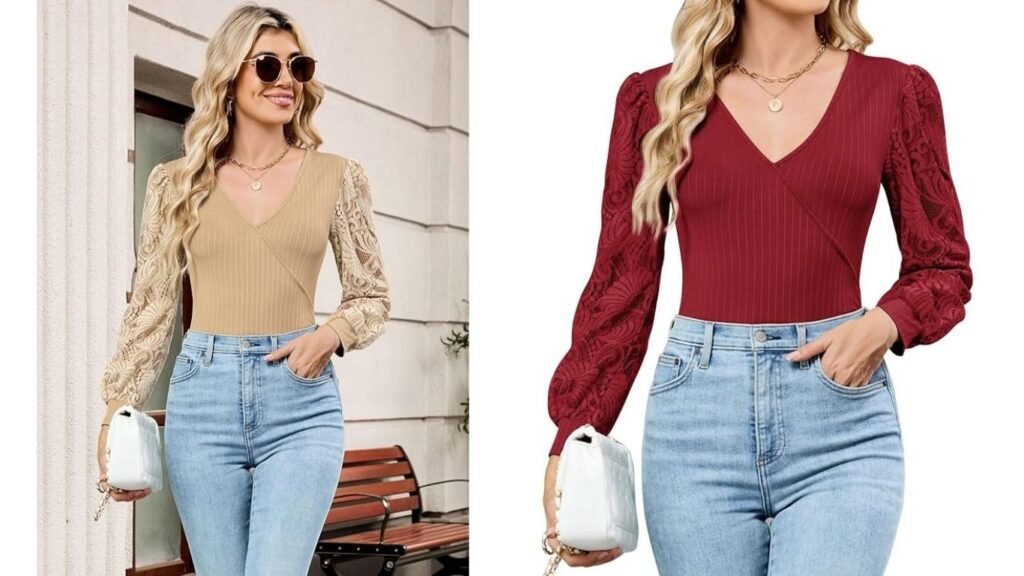 Cross wrap blouse