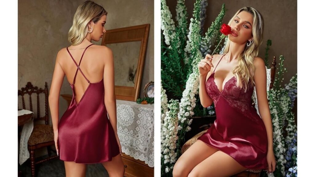 Avidlove Women Lingerie front and back view on mannequin