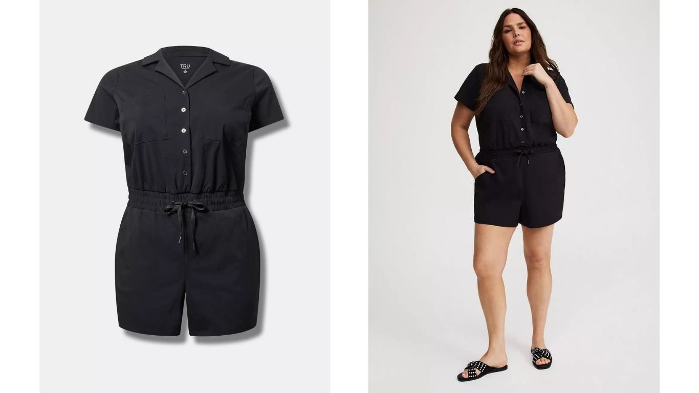 Torrid Short Sleeve Romper