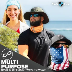 S A Company 5-Pack UV Face Shield Neck Gaiter for Adults