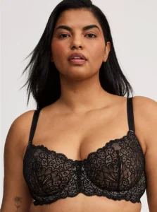 Torrid women’s plus size balconette unlined bra front view