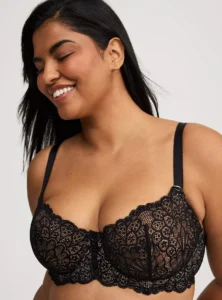 Plus size unlined balconette bra by Torrid