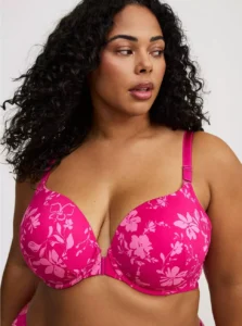 Plus size seamless T-shirt bra with front closure