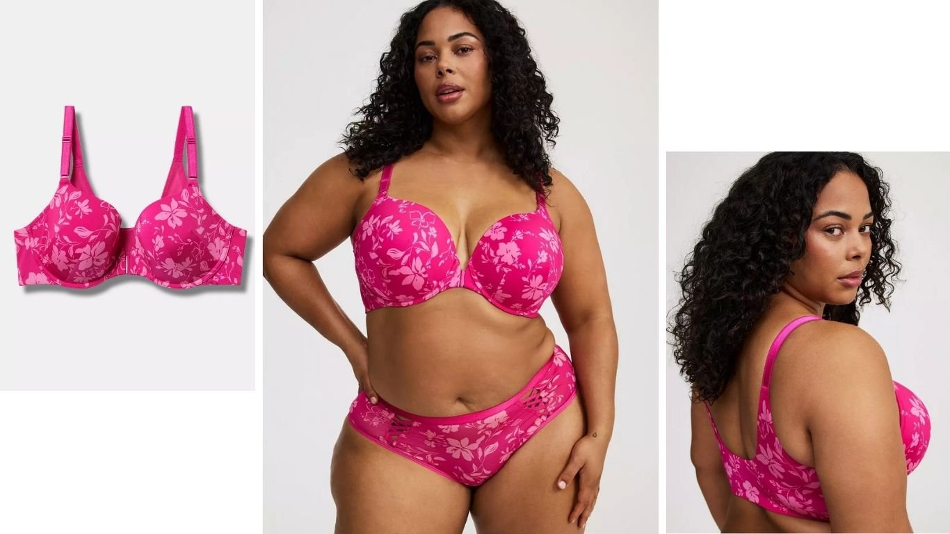 Torrid Perfect T-Shirt Front Close Bra front view