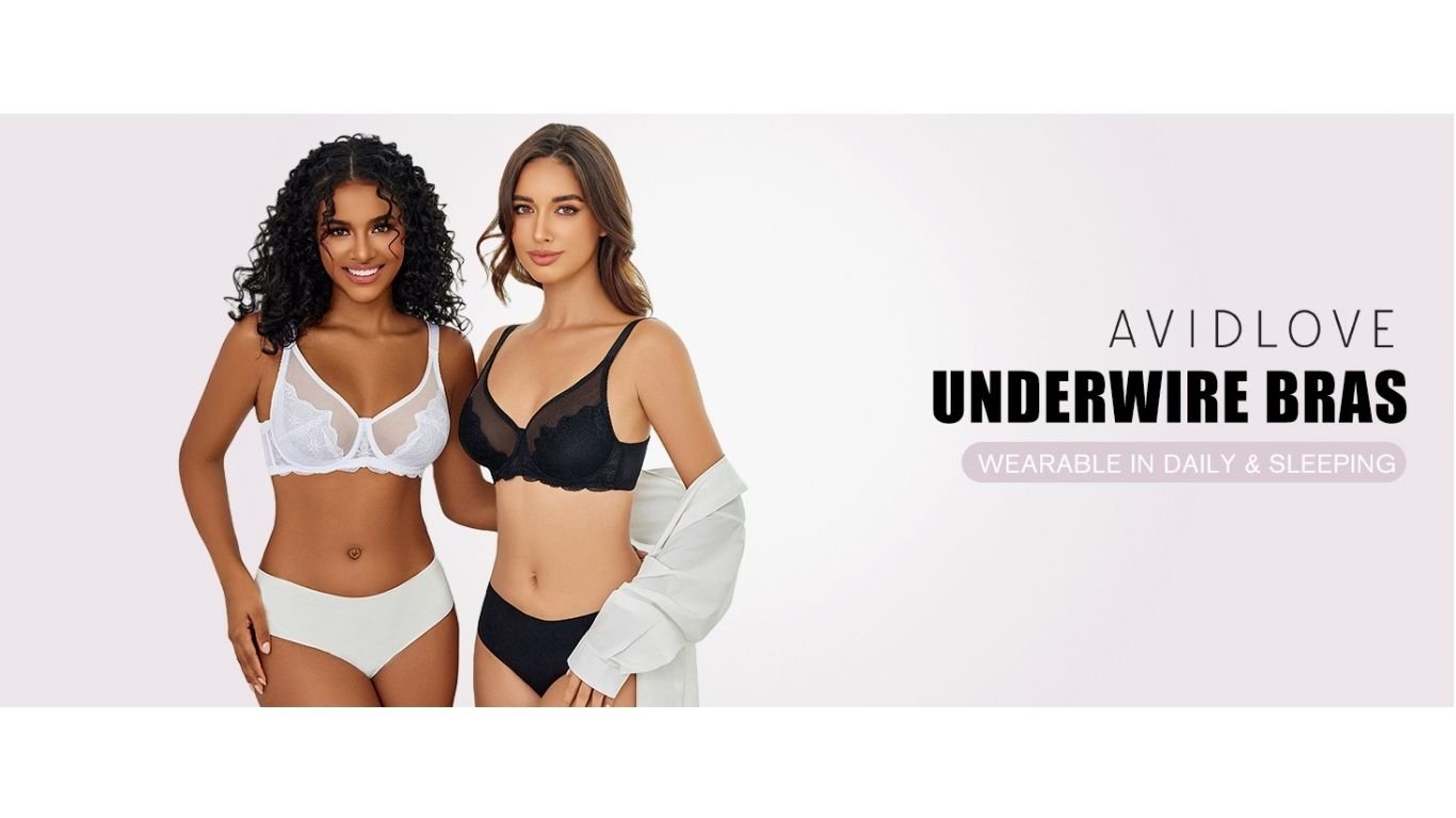 Avidlove women’s mesh lace underwire bra
