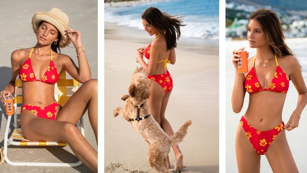 Cupshe Poolside Gossip Floral Bikini Set with vibrant floral print and flattering fit