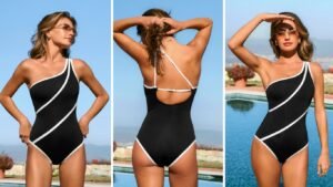 Cupshe Soaring Slim & Sculpt One-Piece Swimsuit stylish slimming one-piece swimwear for women